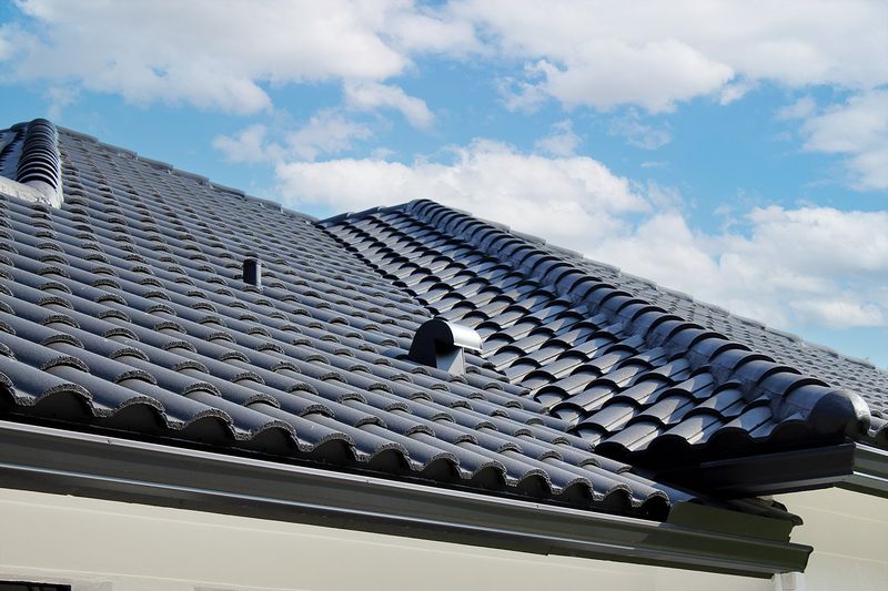 Freshly painted roof tiles in Sydney